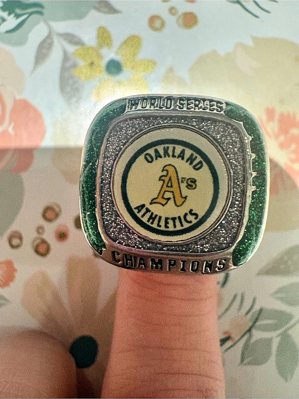 1989 Oakland Athletics World Series Championship Fan Ring